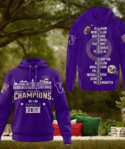 2024 Sugar Bowl Champions Washington Huskies Purple Reign Hoodie 3D