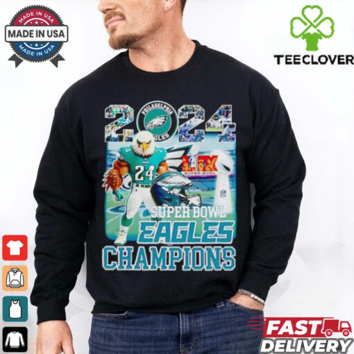 2024 Super Bowl LIX Eagles Champions mascot shirt