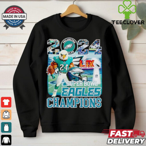 2024 Super Bowl LIX Eagles Champions mascot shirt