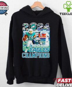 2024 Super Bowl LIX Eagles Champions mascot shirt