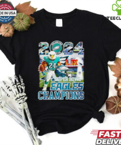 2024 Super Bowl Lix Eagles Champions mascot shirt