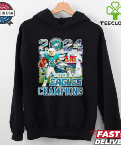 2024 Super Bowl Lix Eagles Champions mascot shirt