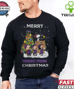 2024 TCU Horned Frogs Snoopy And Friends Merry Christmas Shirt