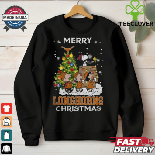 2024 Texas Longhorns Snoopy And Friends Merry Christmas Shirt