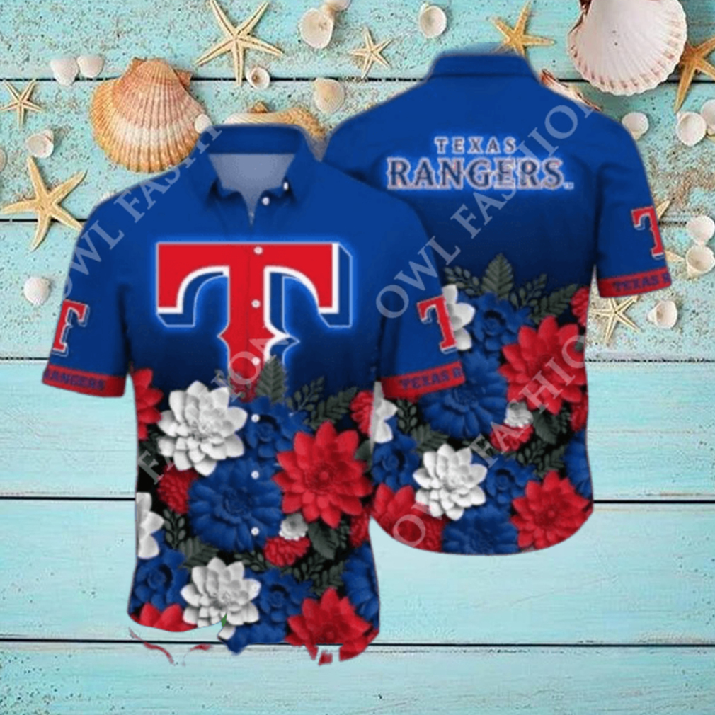 2024 Texas Rangers MLB Baseball Flower Hawaii Shirt 2024 Texas Rangers MLB Baseball Flower Hawaii Shirt