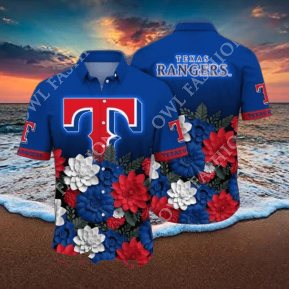 2024 Texas Rangers MLB Baseball Flower Hawaii Shirt 2024 Texas Rangers MLB Baseball Flower Hawaii Shirt