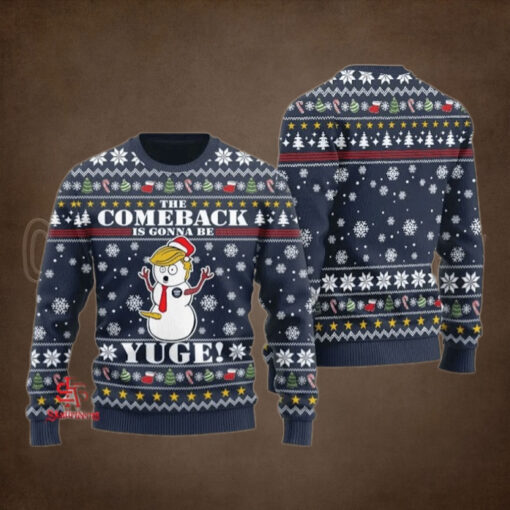2024 The Comeback Is Gonna Be YUGE Ugly Sweater
