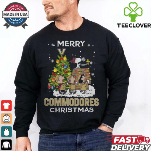 2024 Vanderbilt Commodores Snoopy And Friends Merry Christmas Shirt