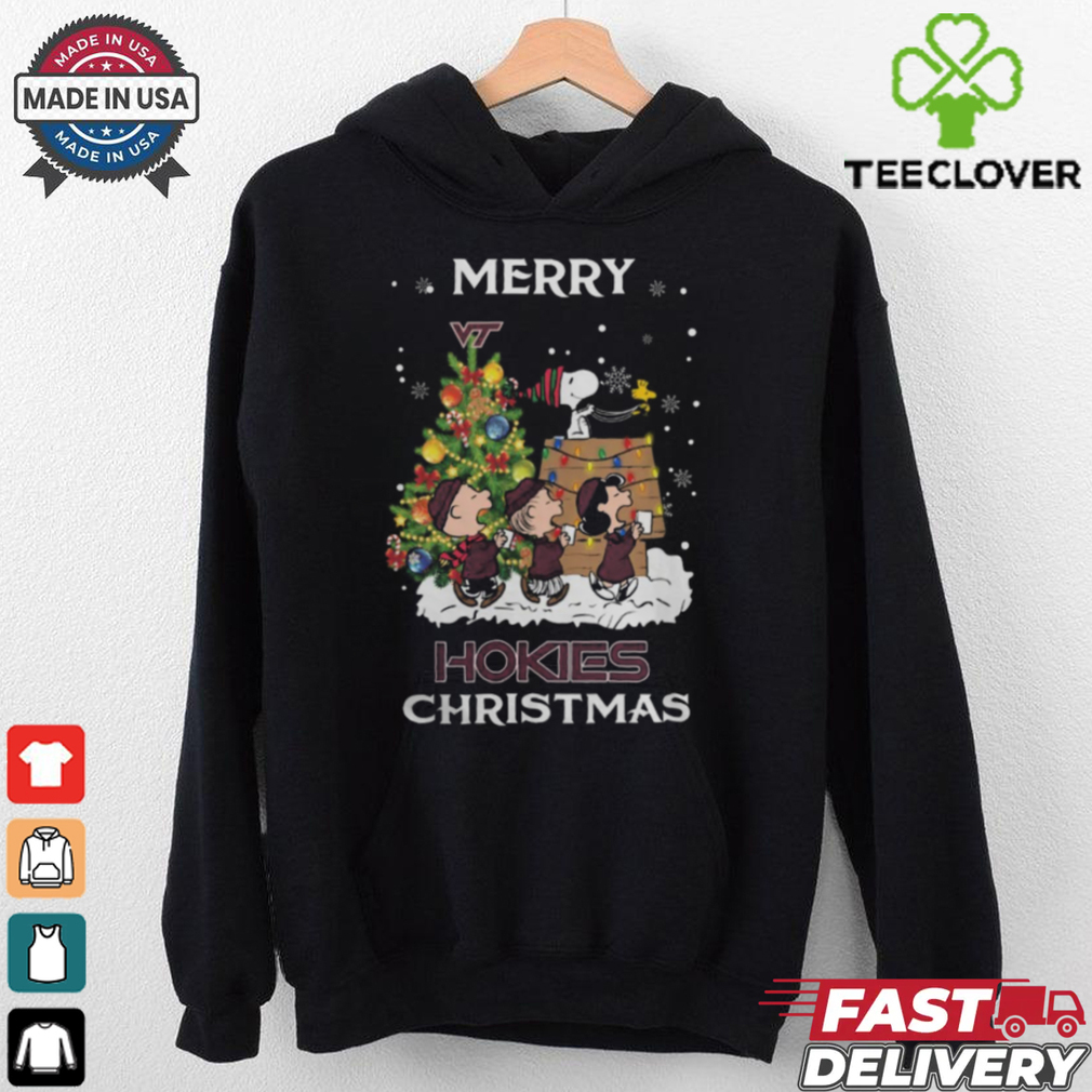 2024 Virginia Tech Hokies Snoopy And Friends Merry Christmas Shirt 2024 Virginia Tech Hokies Snoopy And Friends Merry Christmas Shirt