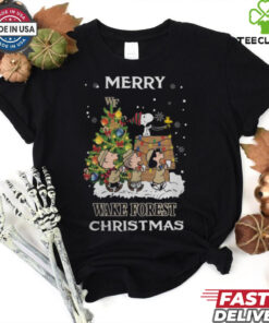 2024 Wake Forest Demon Deacons Snoopy And Friends Merry Christmas Shirt