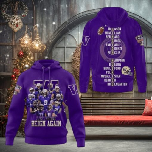 2024 Washington Huskies Sugar Bowl Champions Hoodie Football 3D