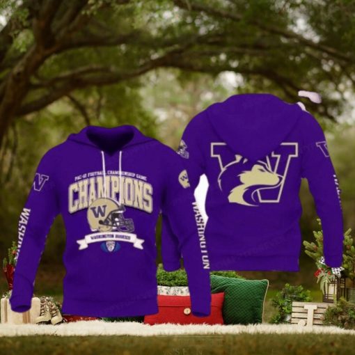2024 Washington Huskies Sugar Bowl Champions Purple Reign Hoodie 3D