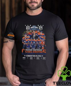 2024 Western Conference 8 Time Champions Edmonton Oilers T Shirt