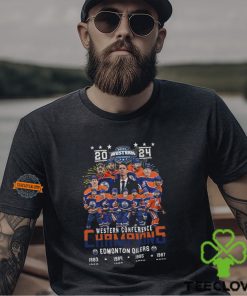 2024 Western Conference 8 Time Champions Edmonton Oilers T Shirt