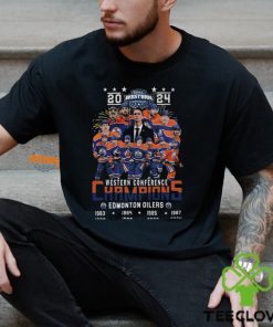 2024 Western Conference 8 Time Champions Edmonton Oilers T Shirt