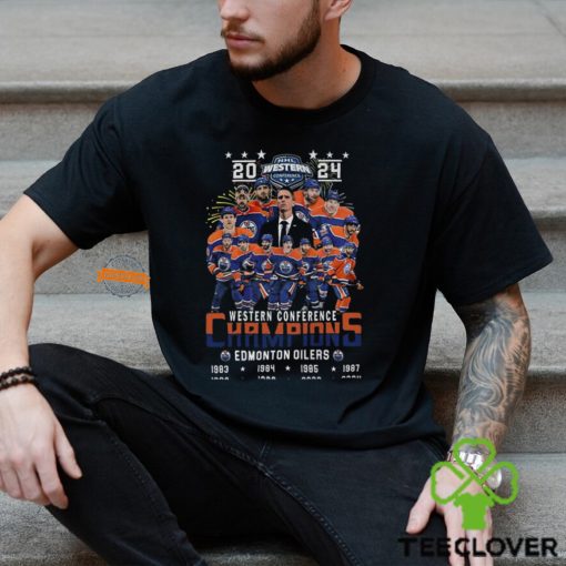 2024 Western Conference 8 Time Champions Edmonton Oilers T Shirt