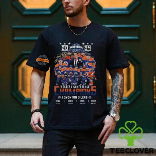 2024 Western Conference 8 Time Champions Edmonton Oilers T Shirt