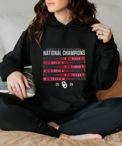 2024 Women’s College World Series National Champions Oklahoma Sooners NCAA Division I Softball hoodie, sweater, longsleeve, shirt v-neck, t-shirt