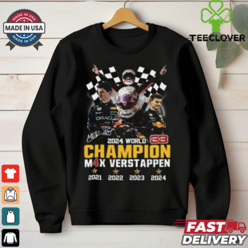 2024 World 33 Champions Max Verstappen Signature Unisex T Shirt