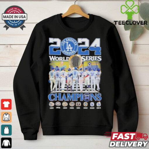2024 World Series Champions LA Dodgers X Players Walking Shirt