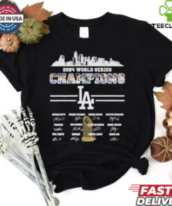 2024 World Series Champions Los Angeles Dodgers Skyline Players Shirt