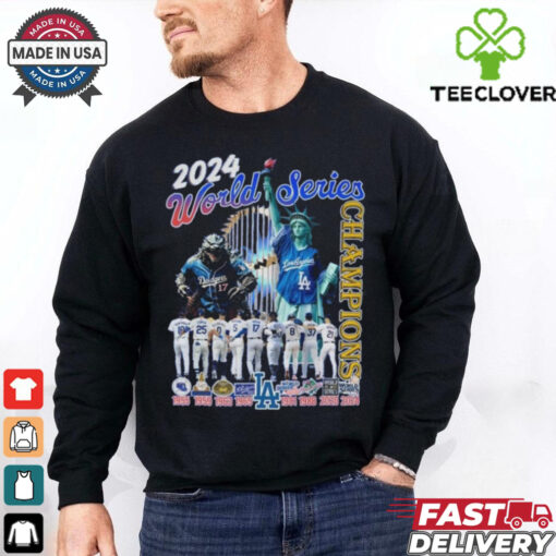 2024 World Series Champions Los Angeles Dodgers x Godzilla x Liberty Shirt