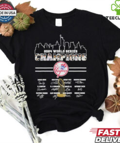 2024 World Series Champions New York Yankees Skyline Players Shirt