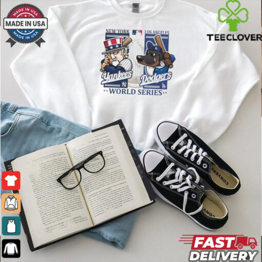 2024 World Series New York Yankees Dandy vs Mascot Los Angeles Dodgers Matchup Shirt