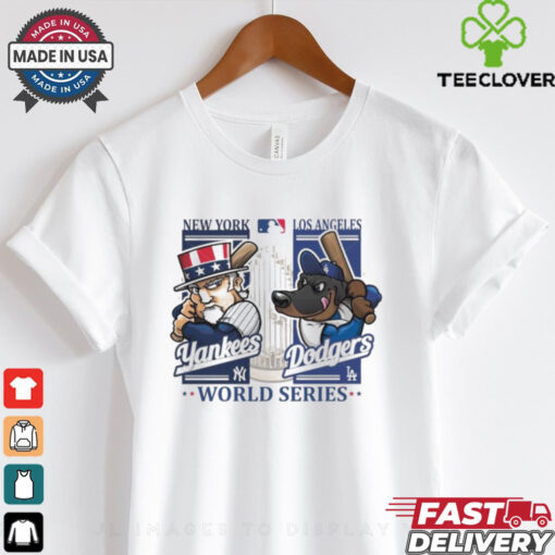 2024 World Series New York Yankees Dandy vs Mascot Los Angeles Dodgers Matchup Shirt