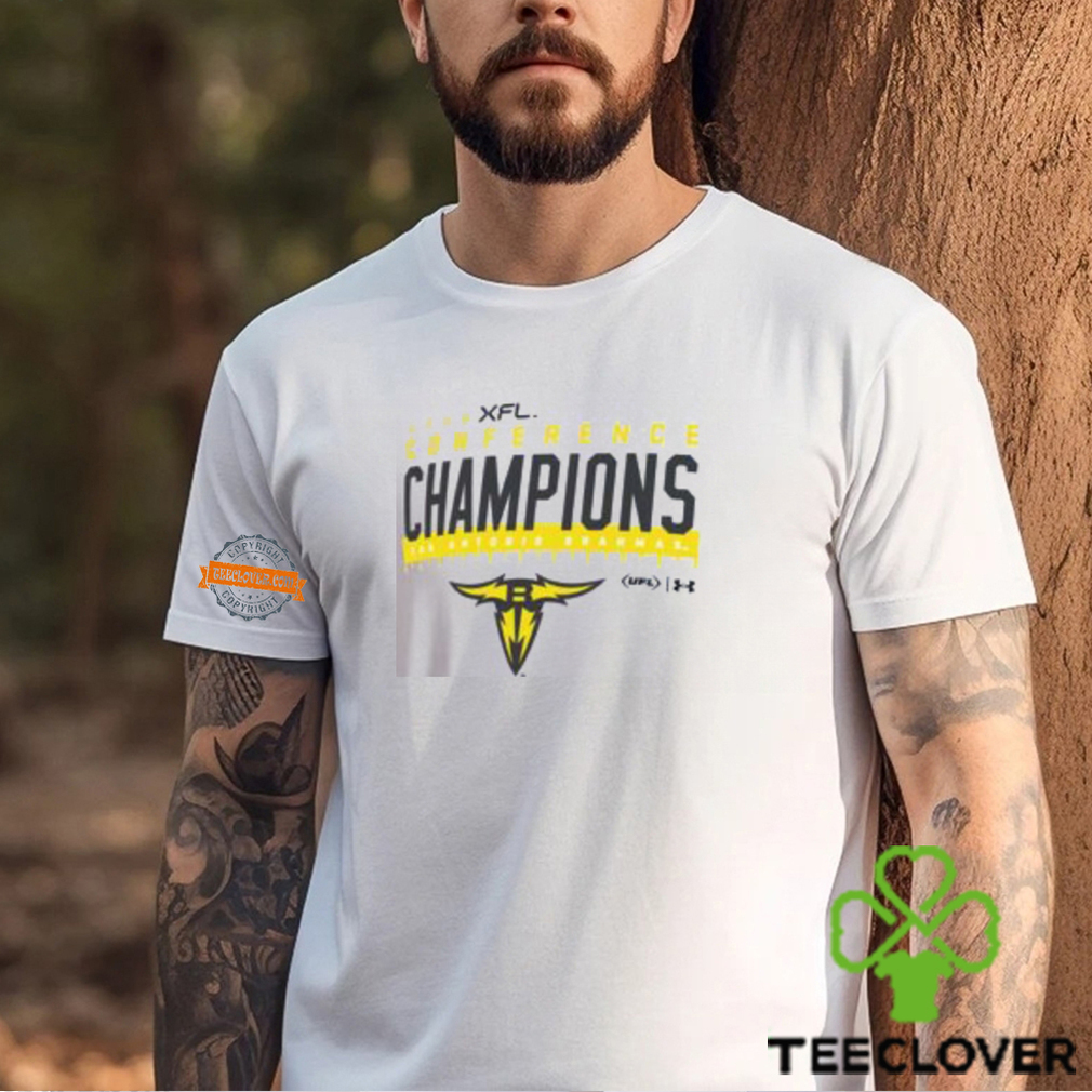 2024 XFL San Antonio Brahmas On Field Conference Champions Classic T Shirt 2024 XFL San Antonio Brahmas On Field Conference Champions Classic T Shirt
