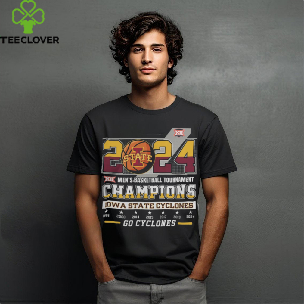 2024 XII Men’s Basketball Tournament Champions Iowa State Cyclones T Shirts 2024 XII Men’s Basketball Tournament Champions Iowa State Cyclones T Shirts