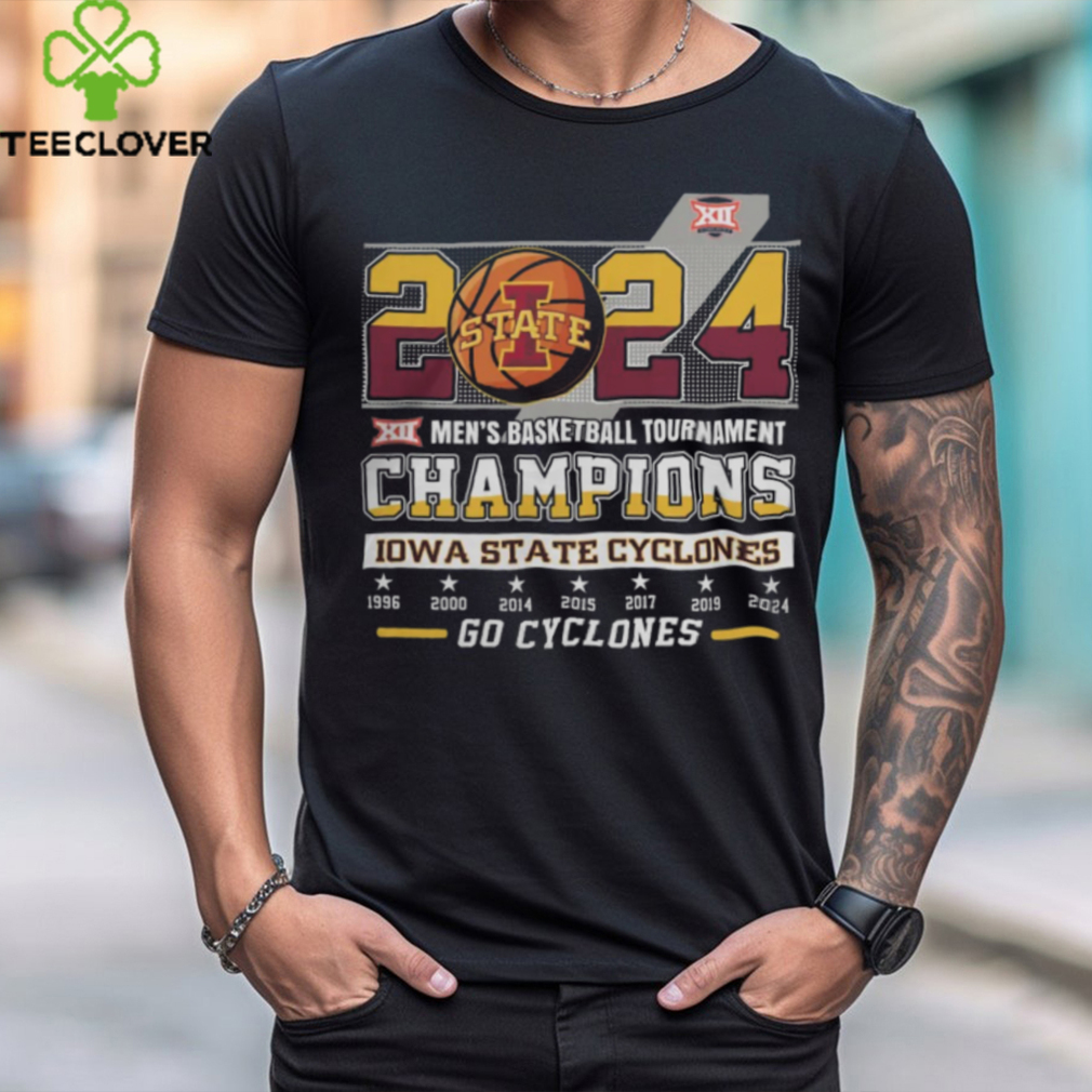 2024 XII Men’s Basketball Tournament Champions Iowa State Cyclones T Shirts 2024 XII Men’s Basketball Tournament Champions Iowa State Cyclones T Shirts