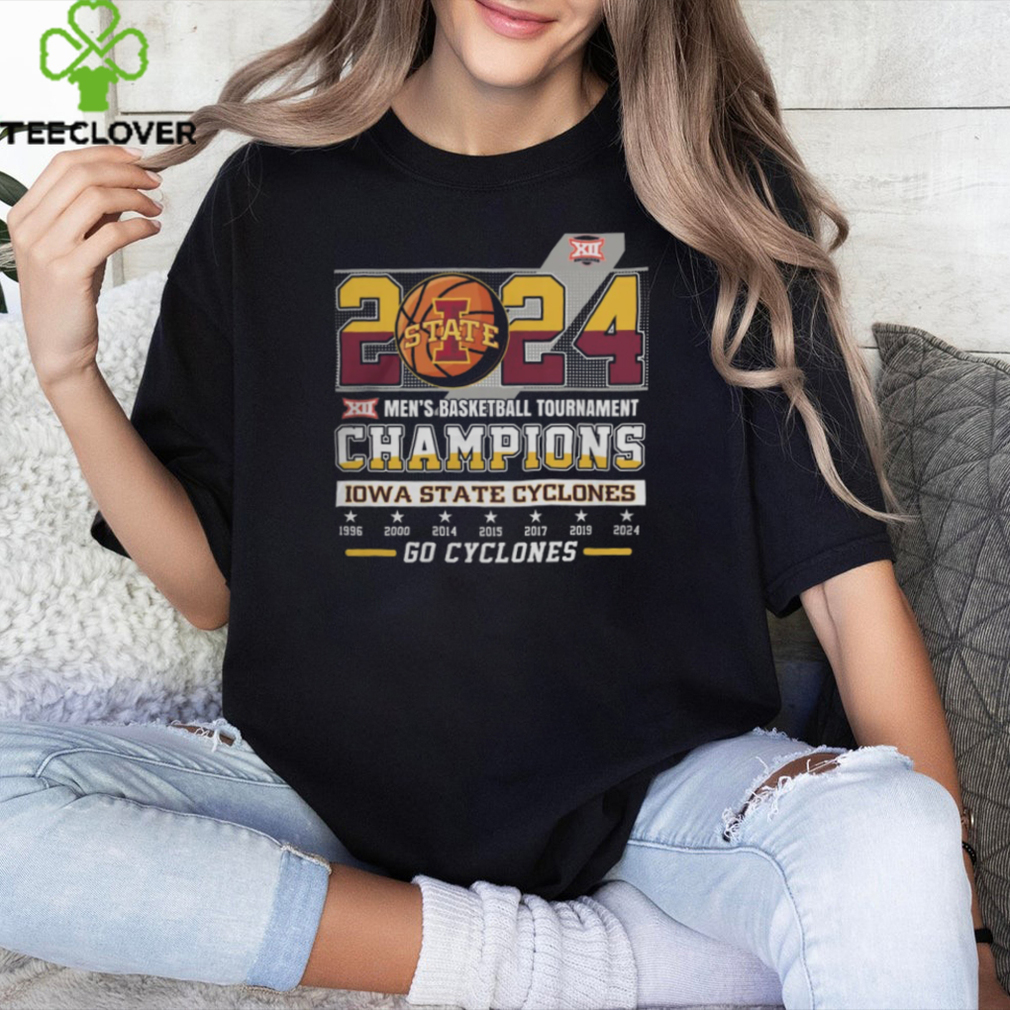 2024 XII Men’s Basketball Tournament Champions Iowa State Cyclones T Shirts 2024 XII Men’s Basketball Tournament Champions Iowa State Cyclones T Shirts