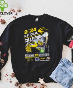 2024 national champions Michigan Wolverines undefeated beat Washington Huskies 15 0 shirt