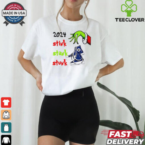 2024 stink stank stunk Grinch hand Christmas shirt