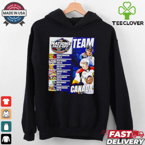 2025 4 Nations Face Off Can Fin Swe Usa team Canada graphic shirt