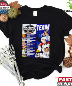 2025 4 Nations Face Off Can Fin Swe Usa team Canada graphic shirt