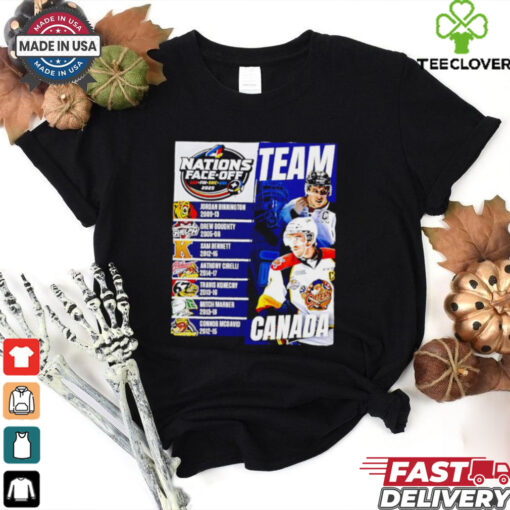 2025 4 Nations Face Off Can Fin Swe Usa team Canada graphic shirt
