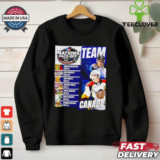 2025 4 Nations Face Off Can Fin Swe Usa team Canada graphic shirt