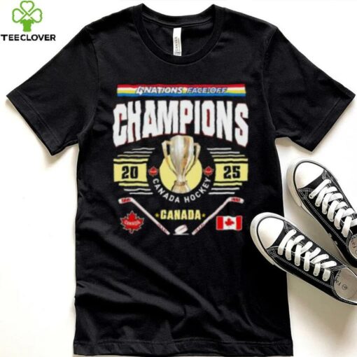 2025 4 Nations Face Off Champions Canada Nhl Trophy Shirt
