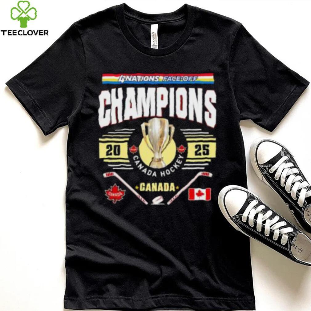 2025 4 Nations Face Off Champions Canada Nhl Trophy Shirt 2025 4 Nations Face Off Champions Canada Nhl Trophy Shirt