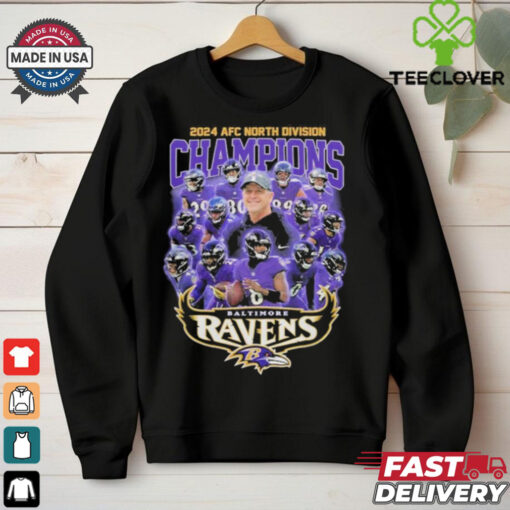 2025 AFC North Division Champions Baltimore Ravens Team Logo Shirt