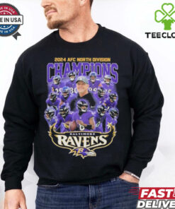 2025 AFC North Division Champions Baltimore Ravens Team Logo Shirt