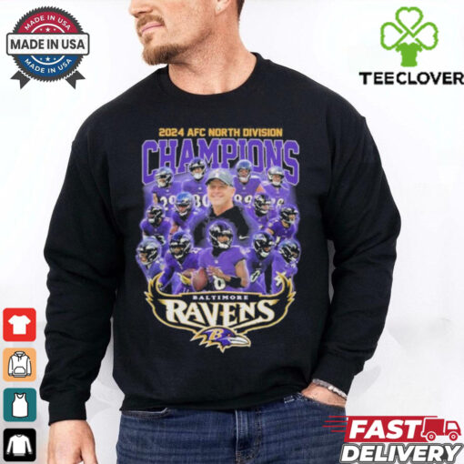 2025 AFC North Division Champions Baltimore Ravens Team Logo Shirt