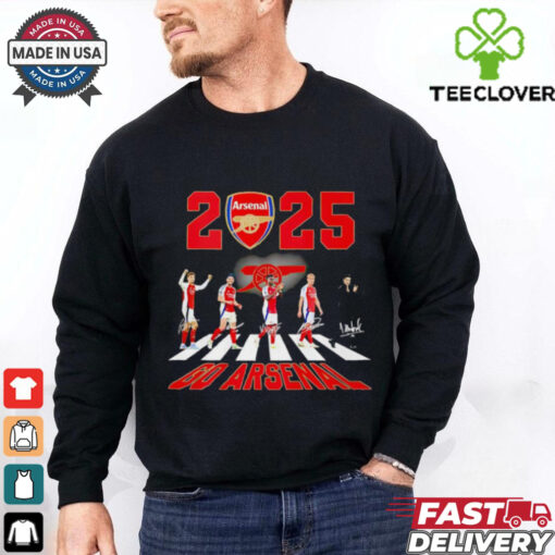 2025 Arsenal Abbey Road signatures shirt