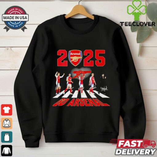2025 Arsenal Abbey Road signatures shirt