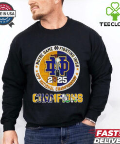 2025 CFP National Championship Trophy Notre Dame Fighting Irish Logo shirt