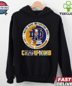 2025 CFP National Championship Trophy Notre Dame Fighting Irish Logo shirt