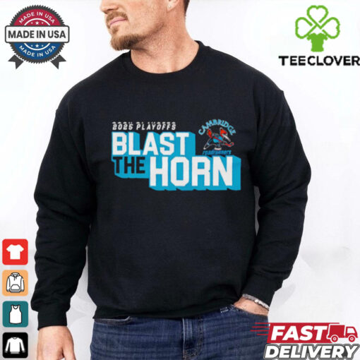 2025 Cambridge Roadrunners Playoff blast the horn shirt