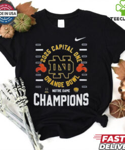 2025 Capital One Orange Bowl Notre Dame Champions Nike Fan Favorite  Shirt